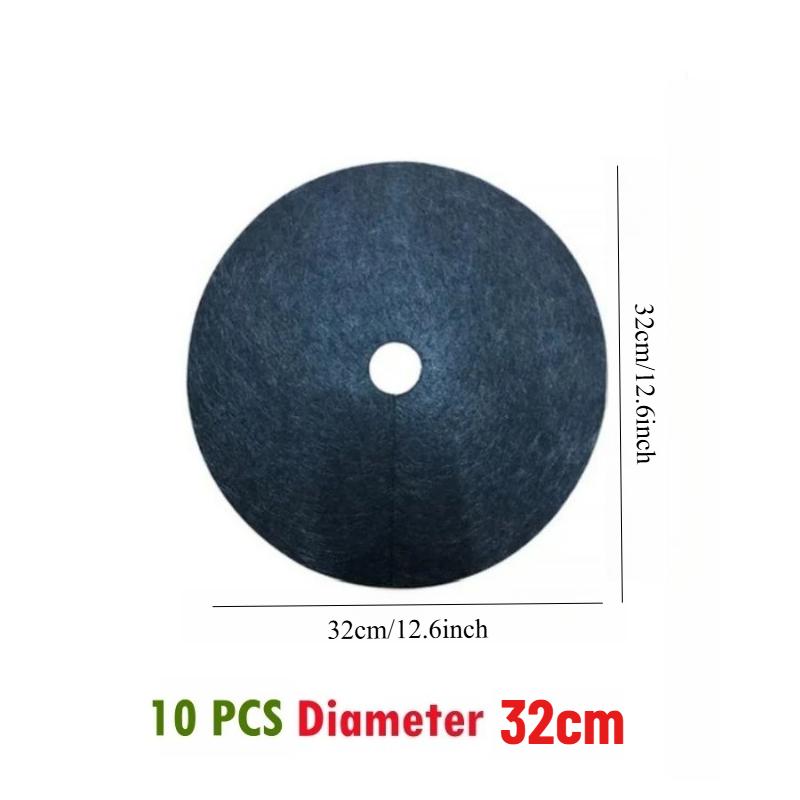 10 KUSŮ 15-52 cm Netkaný Kruh pro Mulčování Stromů Biologicky Odbouratelná Ochranná Podložka pro Strom Opakovaně Použitelná Bariéra proti Plevelu pro Stromy pro Kontrolu Plevele Ochrana Kořenů