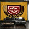 Dynamo Dresden Benutzerdefinierter Name Wandteppich Ästhetischer Wandbehang Bedruckte Stoffdecke Dekorative Wandteppiche für Schlafzimmer Wohnzimmer Heimdekoration