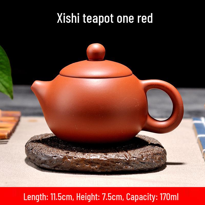 Purple Clay Zhu Ni Ceramic Kung Fu Teapot with Filter - Small Household Tea Maker Set