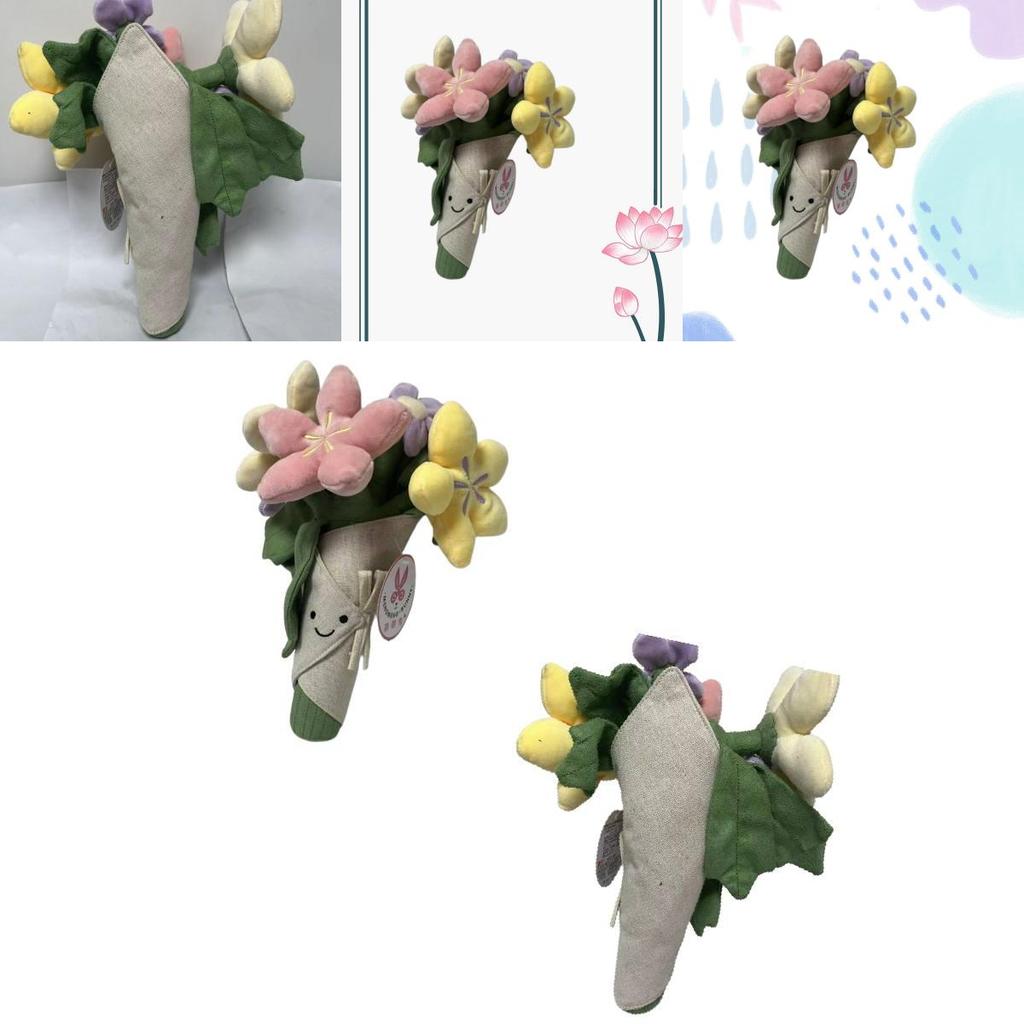 Adorable Floral Plushie Doll Soft Short Plush Stuffed Toy Figurine 16 Inches