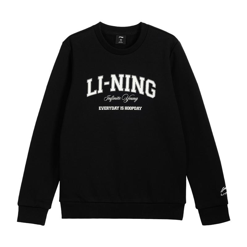 Li Ning Sweatshirt Black Teenagers YWDV597-1 130