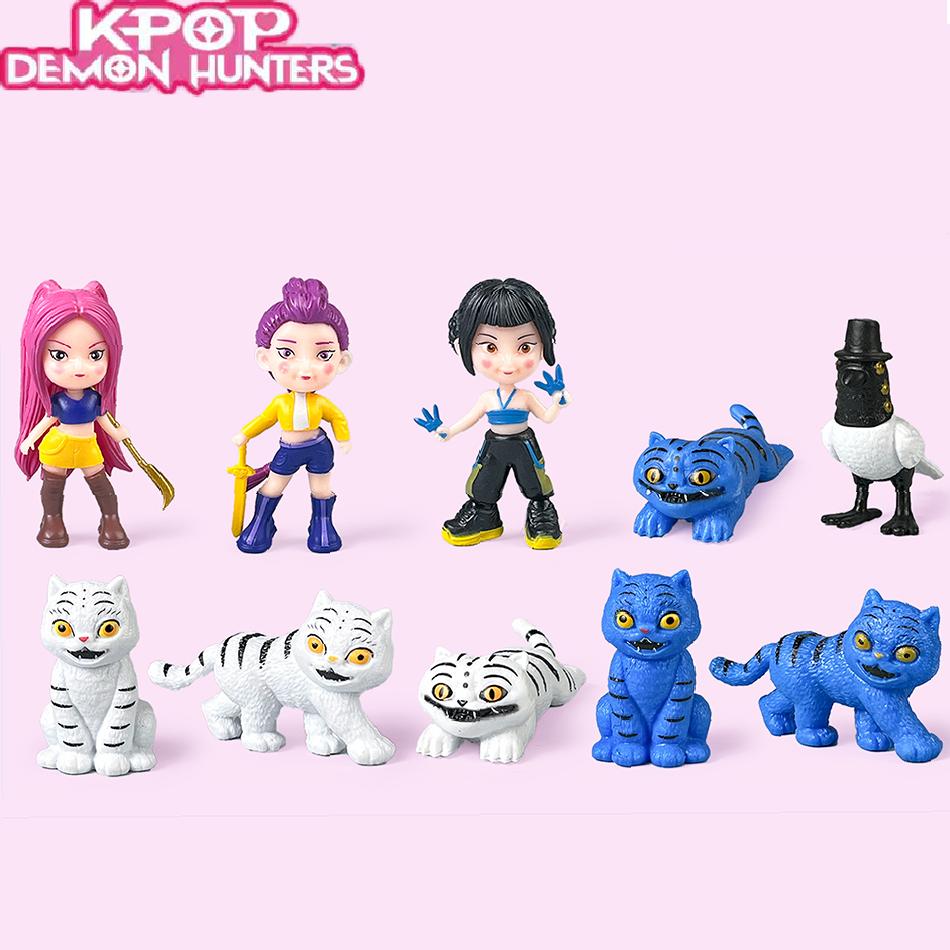 24pcs Random Blind Box Anime KPop Demon Hunters Girl Group RUMI MIRA ZOEY Figure Action Pvc Models Toy Ornaments Gifts