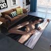 ghostblade print creative pattern non slip carpet Camping cushion doormat game area carpet anime room decor kawaii rug yoga mat