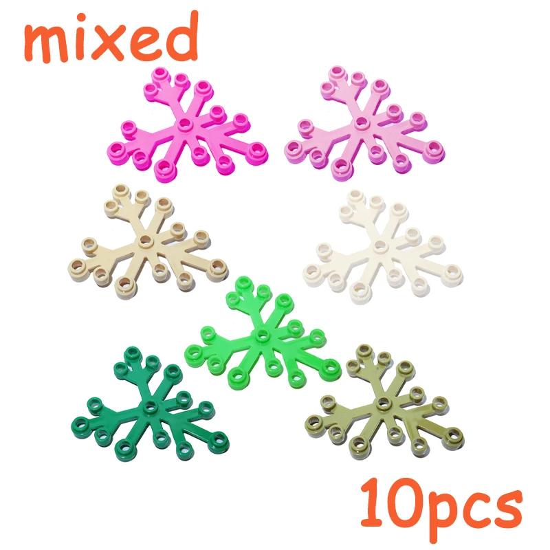 MOC Plants Accessories Bricks City Big Pine Tree Branch Bush Green Grass Flower Building Bricks 2417 2423 4727 6255 30176 33291