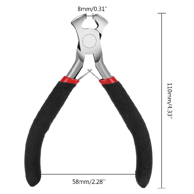 4.5'' Mini Pliers End Cutting Pliers Useful Nail Puller Tool Nail Remover Tool for Jewelry Making