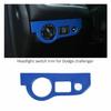 Headlight Switch Panel Cover Trim for Dodge Charger 10+ & Challenger 15+ Blue