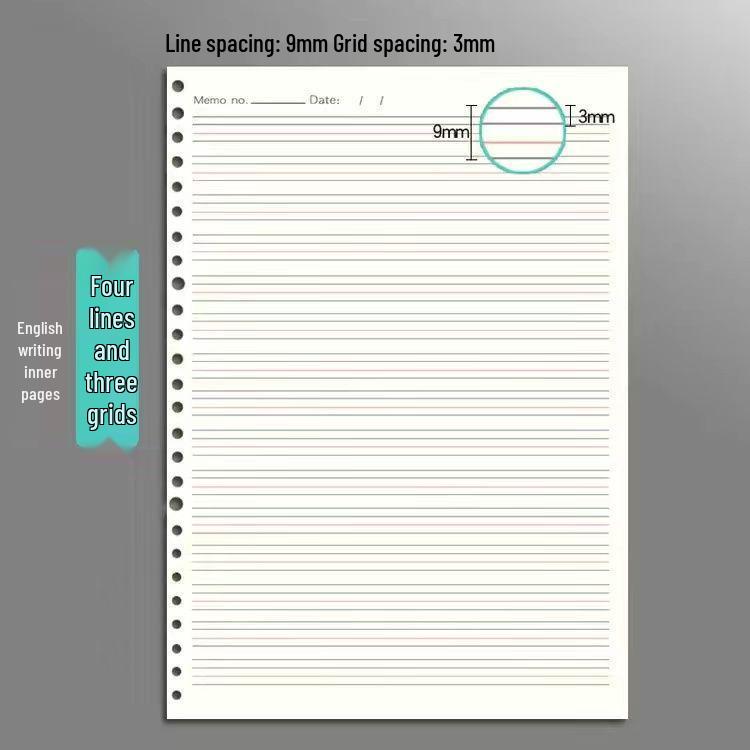 Thickened B5 Loose-Leaf Notebook Set for Junior & High School - Covers 9 Subjects
