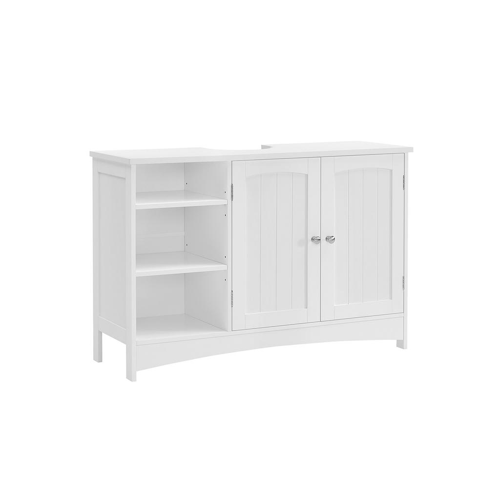 VASAGLE Under Sink Cabinet, Bathroom Sink Cabinet, 90 x 30 x 60 cm, Storage Cupboard with 2 Doors, Open Storage Compartments