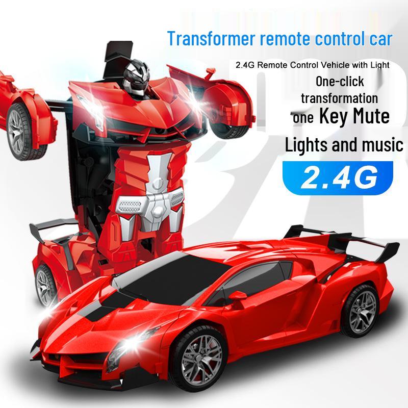 1:18 Remote Control King Kong Robot Car - 2.4G Electric Transforming Toy