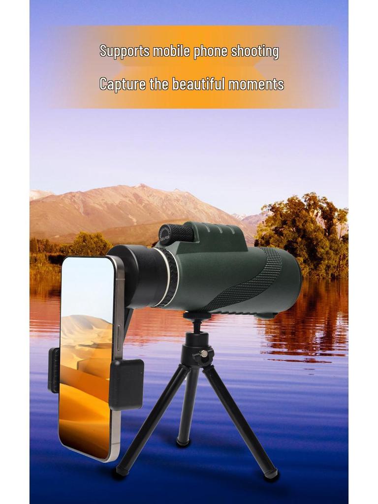 80X100 High-Power HD Monocular Telescope for Adults - Outdoor Use, Customizable
