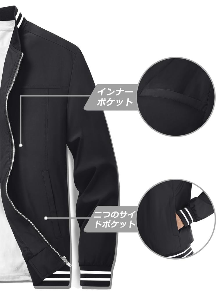 TACVASEN Casual Plus Stadium Solid Long Size 2XL Men's Jacket, Size, Windproof, Lightweight, Mountaineering, Business, Jacket, Simple, Color, Sleeve,