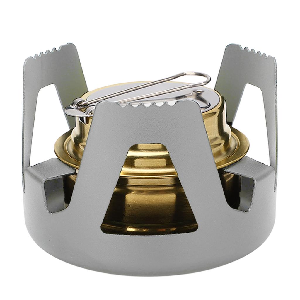 Mini Alcohol Stove Brass Aluminum Alloy Safe Windproof Portable Widely Used Mini Backpacking Stove