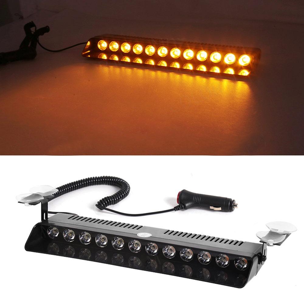 12 V Emergency LED Strobe Light 12 LED Car Light Powerful Police LED Flasher Car Accessories