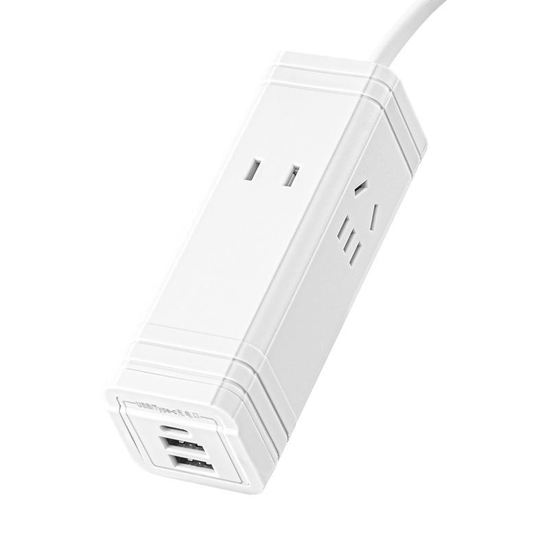 Intelligente rechteckige USB-Reisesteckdosenleiste mit Multifunktionssteckdose für den Heim- und Wohnheimsgebrauch