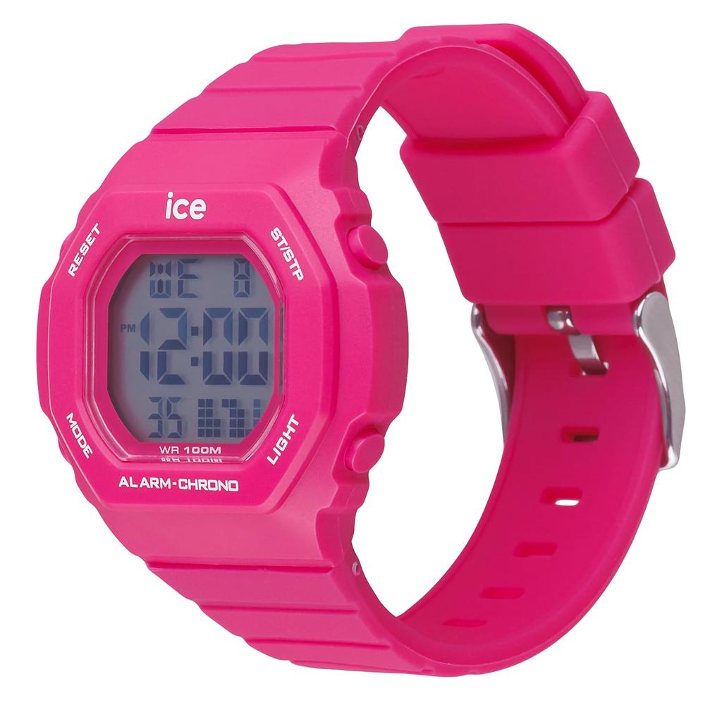 Authorized Dealer Ice Watch Digital Watch for Men 022100 ICE digit ultra Pink Small [Ice watch]