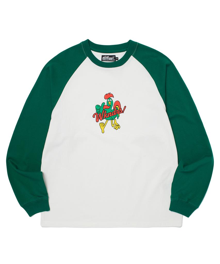 WKNDRS Kelloggs Raglan Ls Tee (Green)
