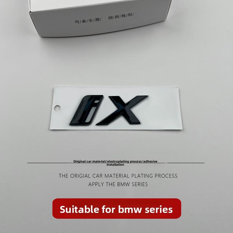 3D ABS Auto Emblem Karosserie Heck Kofferraum Fenster Aufkleber Abzeichen Dekoration Decal Auto Modifikation Für BMW ix3 ix i3 i4 i7 Zubehör