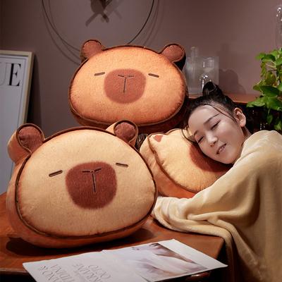 Creative Soft Toast Cat Pillow Blanket Plush Toy Kapibara Doll Home Pillow Cushion Ragdoll