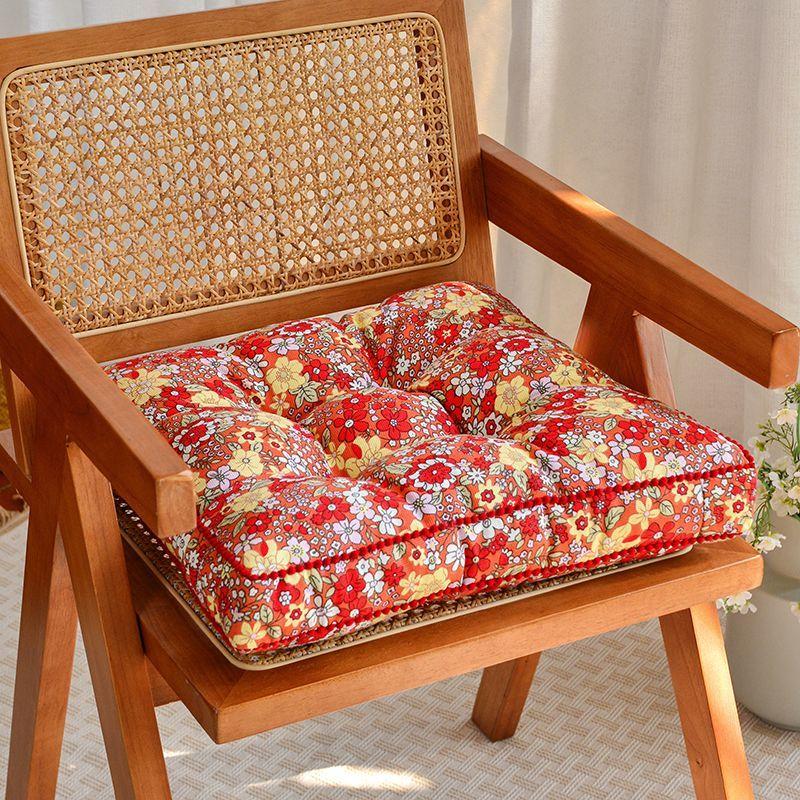 Chair Thickened Cushion Square Futon Seat Cushion Tatami Cushion Office Student Household Cushion