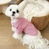 With Bow Tie Dog Striped Shirts Thin Fabric Pet T-shirt Pet Apparel Dog Pajamas  Parties