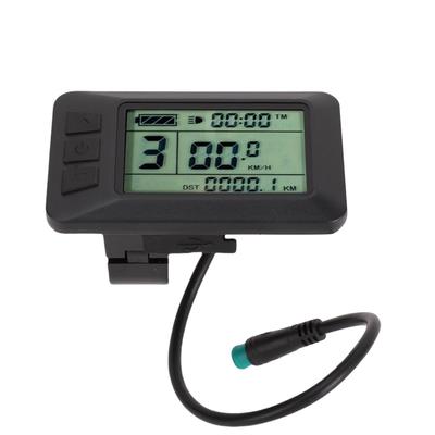 Electric Bike LCD Display Meter 24V 36V 48V Electric Scooter LCD Screen Display Control Panel with 5 Core Waterproofing