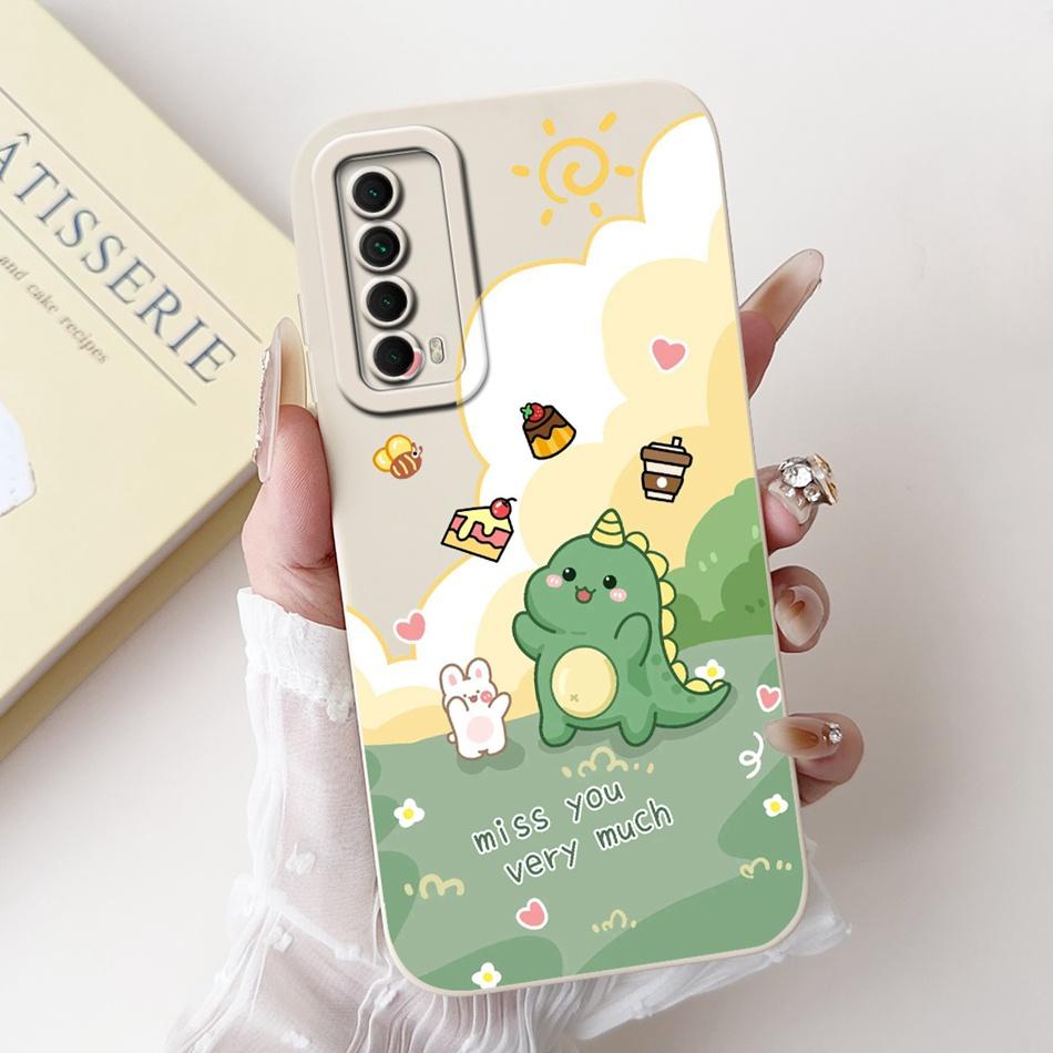 Für Huawei P Smart 2021 Hülle Huawei Y7a PPA-LX3 PPA-LX2 PPA-LX3 Süßer Panda Hase Weiches Silikon Stoßfeste Handyhüllen