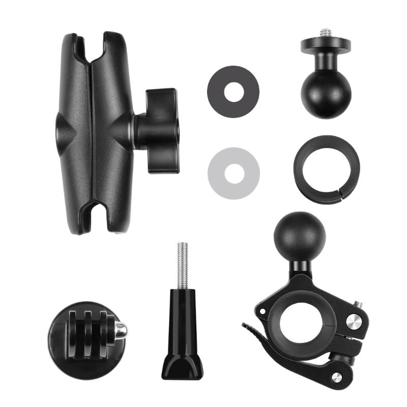 Motorcycle O-Clip Quick Release Clamp Handlebar Fixed Mount Holder for and Other Action Cameras