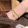 New Chinese Style Vintage Coin Jewelry Set Women Rhinestone-embellished Necklace Bracelet Earrings