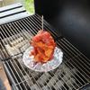 Brochetas Verticales de Acero Inoxidable para Barbacoa, Pinchos Antiadherentes, Rejilla Asadora para Pollo, Soporte para Filetes, Brochetas para Asar Carne