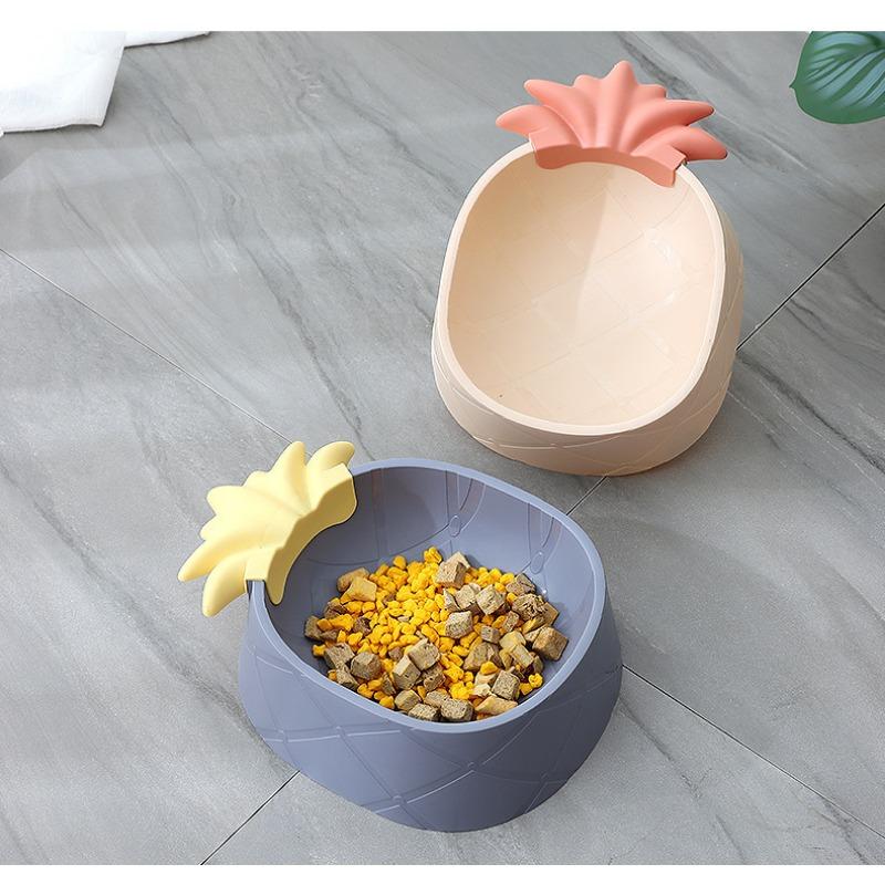 Pineapple Shape Pp Pet Bowl Dog Cat Food Water Feeding Bowl Pet Supplies