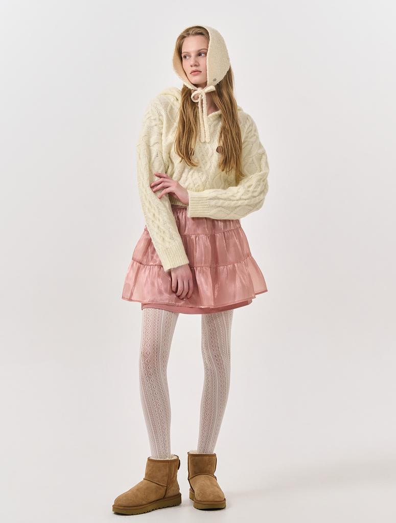 GENERALIDEA Hairy Cable Hooded Pullover [Ivory] / Wbd3L05535