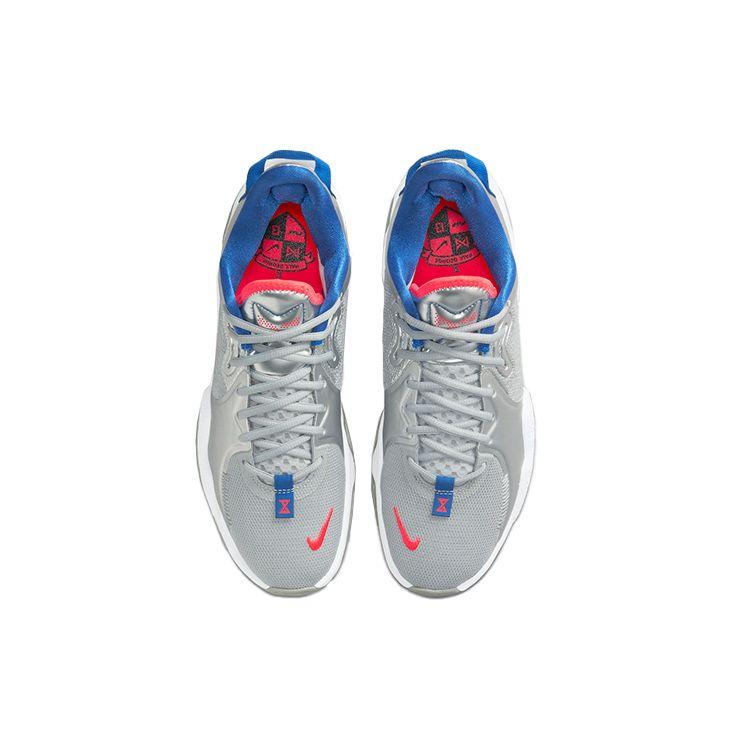 Nike PG 5 Clippers Herren-Sneaker Silber Metallic-Silber Hyper-Royal CW3143-005