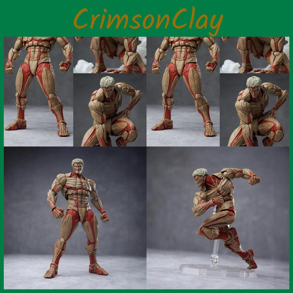 Attack On Titan The Armored Titan Pvc Model Ornament With Movable Joints For Collectors