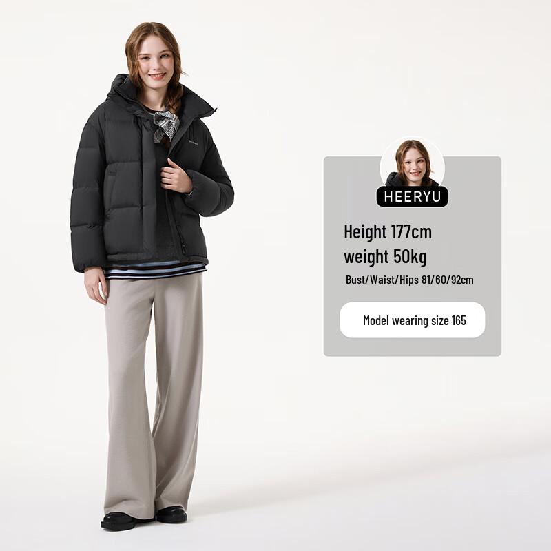 Tanboer Women's TB5530362D Hooded Short Down Jacket