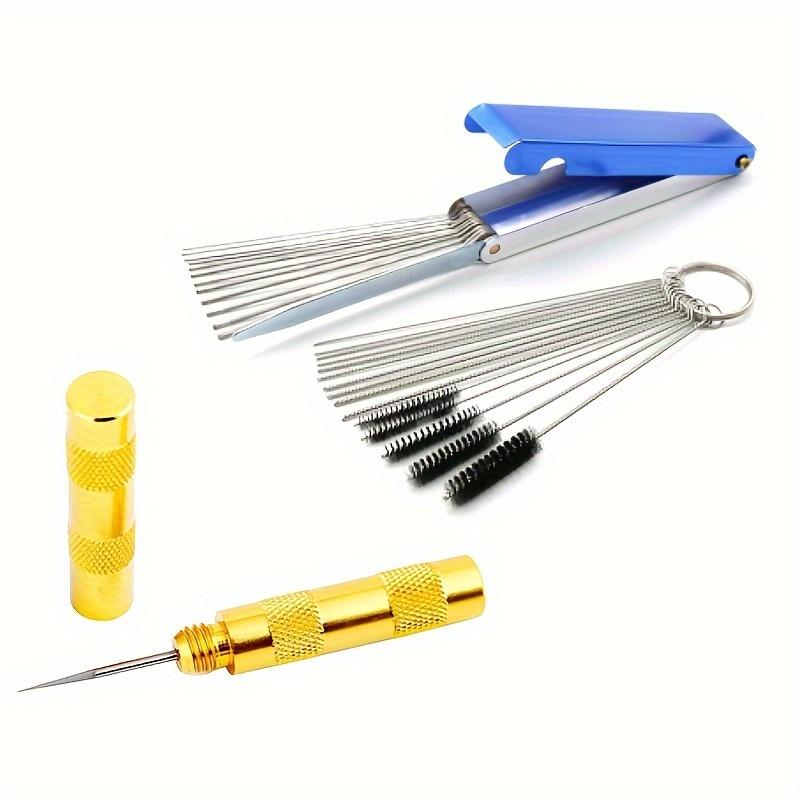Motorcycle Carburetor Cleaner Brush Set, Carburetor Accessories Cleaning Brush, Carbon Dirt Removal, Spray Cleaning Needle, Car Cleaning Tool Brush, W