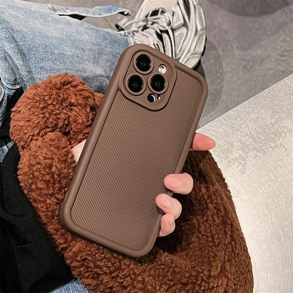 

Подходит для чехла для мобильного телефона iPhone 15, однотонный, с узором «фитиль», Apple 14, с тонким отверстием, противоударный 12, защитный чехол Apple 15Plus