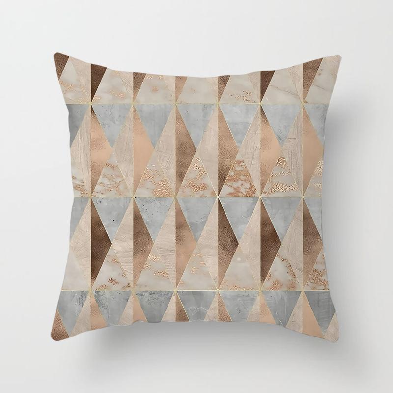 45x45cm Geometric Printed Pattern Pillowcase for Home Living Room Sofa Bedroom Decoration Cushion Cover