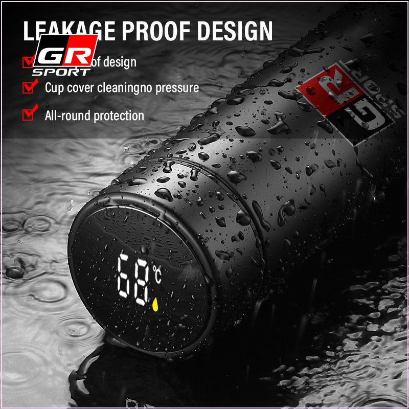 500ml High Smart Insulated Cup Portable Insulated Cupup Temperature Display Cup for TRD Toyota GR Corolla Rav4 Auris Camry Yaris Accessories