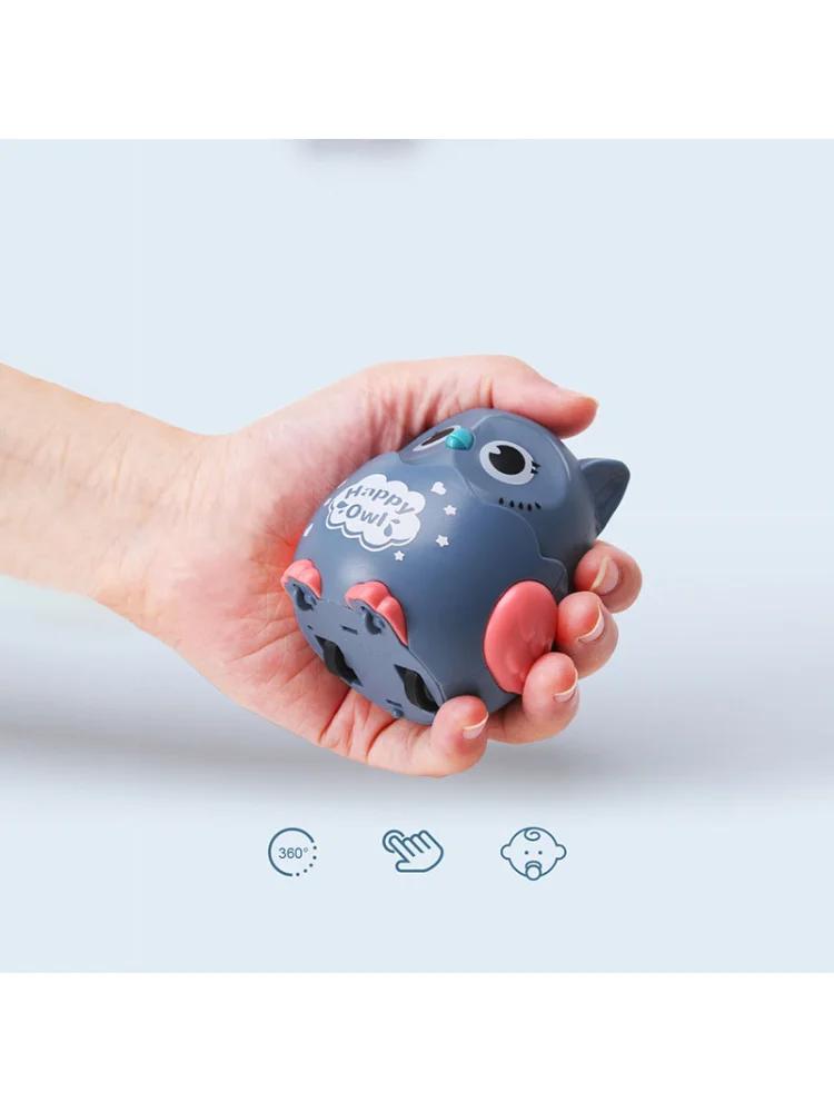 Pet Toys Cute Owl Shaped Press Mechanical Sliding Funny Cat Toy Classic Wind Up Interactive Toys for Puppy Cat  Pet Products