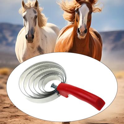 Reversible Curry Comb Horse Brush Shedding Tool DE