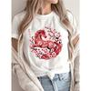 European Size [Happy New Year T-Shirt] Happy New Year Patterned Print Round Neck Short Sleeve T-Shirt
