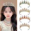 Princess Crystal Rhinestone Headband for Girls - Luxury Birthday & Performance Crown Accessory with Multiple Colors