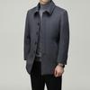 Firstview Men's Mid-Length Plush Wool Blend Overcoat FV24D1111
