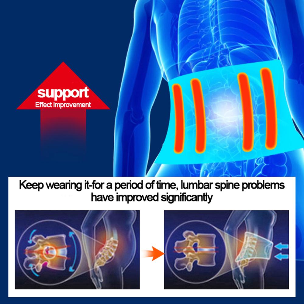 Sports Back Bracket, Relief Waist Support Belt for Lower Back, Worklumbar Support Belt with 4 Ischiatric Agents