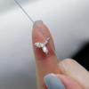 J.Lauren Cubic Whale Tail Silver Necklace N01228