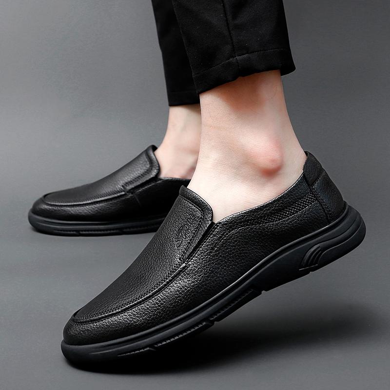 Fashion Genuine Leather Men's Casual Shoes Luxury Brand Formal Men Loafers Driving Moccasins Breathable Slip On Male Boat Shoes