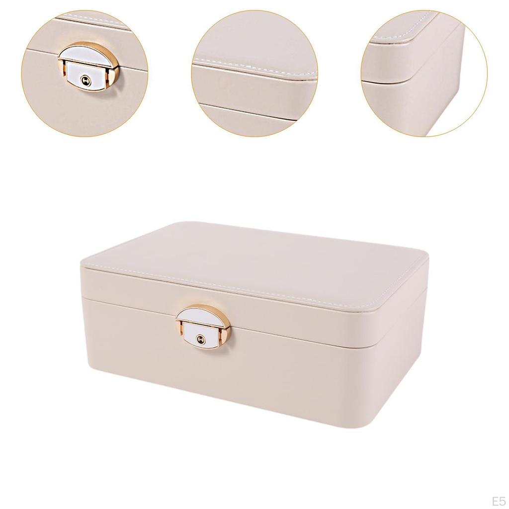 Jewelery Case Display Box Travel Portable Jewelry Holder Decorative for Necklaces Ear Studs