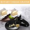 SEWS-Rotary Cheese Grater Hand Shredder - Manual Hand Crank Handheld Cheese Cutter With Stainless Steel Drum