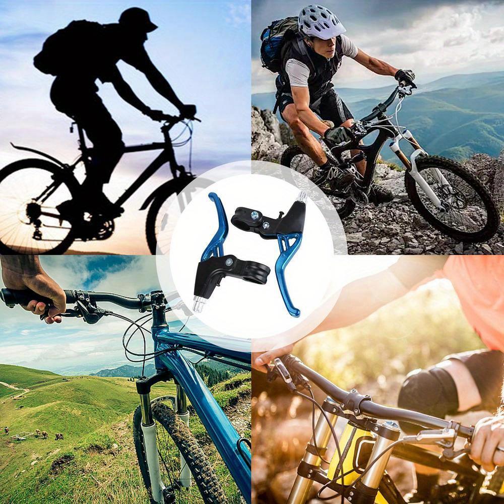

1pc Bike Brake Handle Sturdy Bicycles Brake Handle Handlebar Brake Lever Ergonomic Brake Lever Handle Bicycles Replacement Parts 1set синий