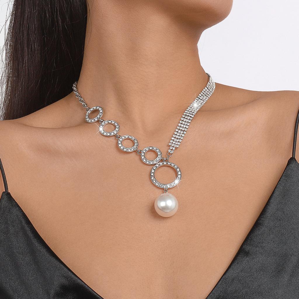 Women European Fashion Pearl Clavicle Necklace Choker Color Rice Bead Bohemian Style Necklace For Women Jewelry
